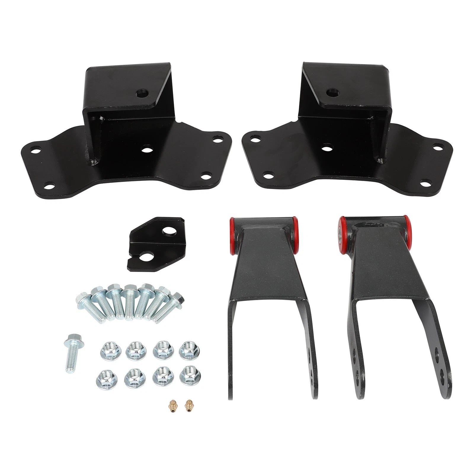 4" Rear Drop Kit Shackles & Hangers for Chevy GMC 1500 C15 K15