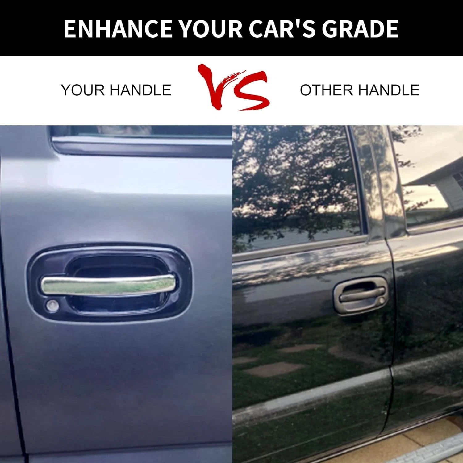 2X Exterior Door Handles for Chevy Silverado GMC Sierra (1999-2007)