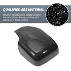 Pair Rearview Mirror Cap Overlay Black Carbon Fiber for Lexus LX470 (1998–2007)