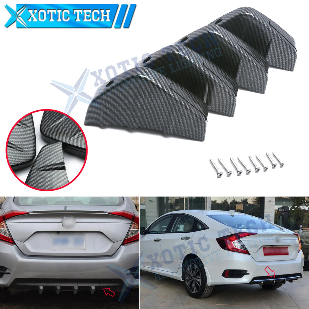 Carbon Fiber Rear Bumper Diffuser Spoiler for Honda Civic Accord (2020–2025)