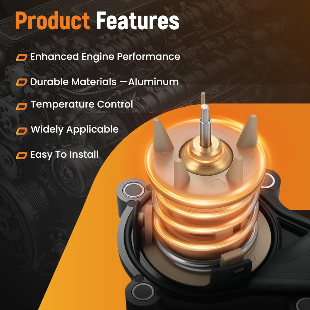 Coolant Thermostat for Audi A4 A5 A6 Q5 (2008–2016) 185°F
