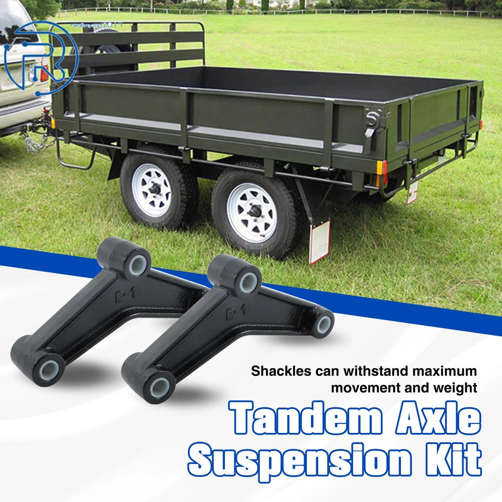 Tandem Trailer Boat Axle Suspension Shackle Kit for Double Eye Spring