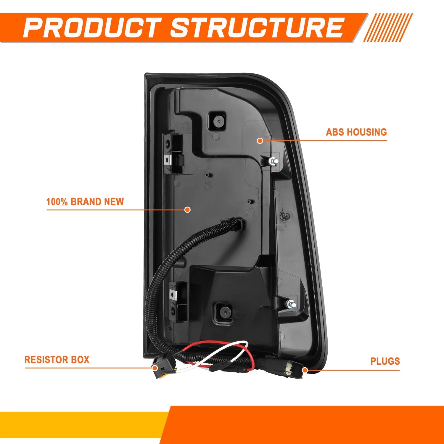 Full LED Tail Lights for Ram 1500 (2019–2024) - Black Housing, Stop Brake Lamps