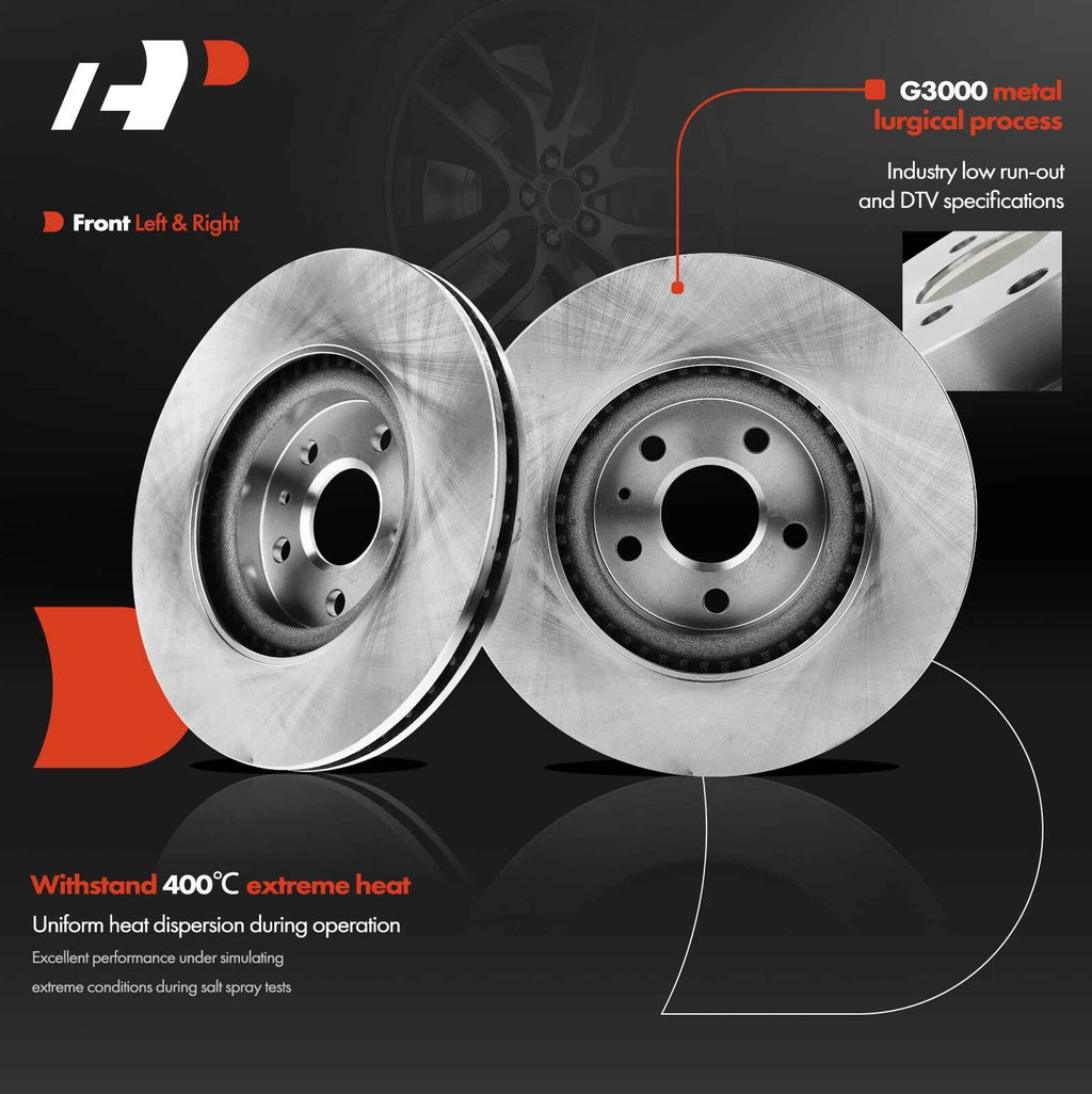 Front Disc Brake Rotors for Cadillac CTS (2008–2014) Buick Regal (2014–2017)