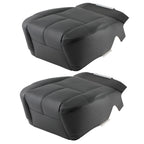 Bottom Leather Seat Cover Pair for GMC Yukon XL (2007–2012) Black