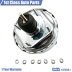 Set of 4 Wheel Disc Dual Power Booster & Master Cylinder for Make Model