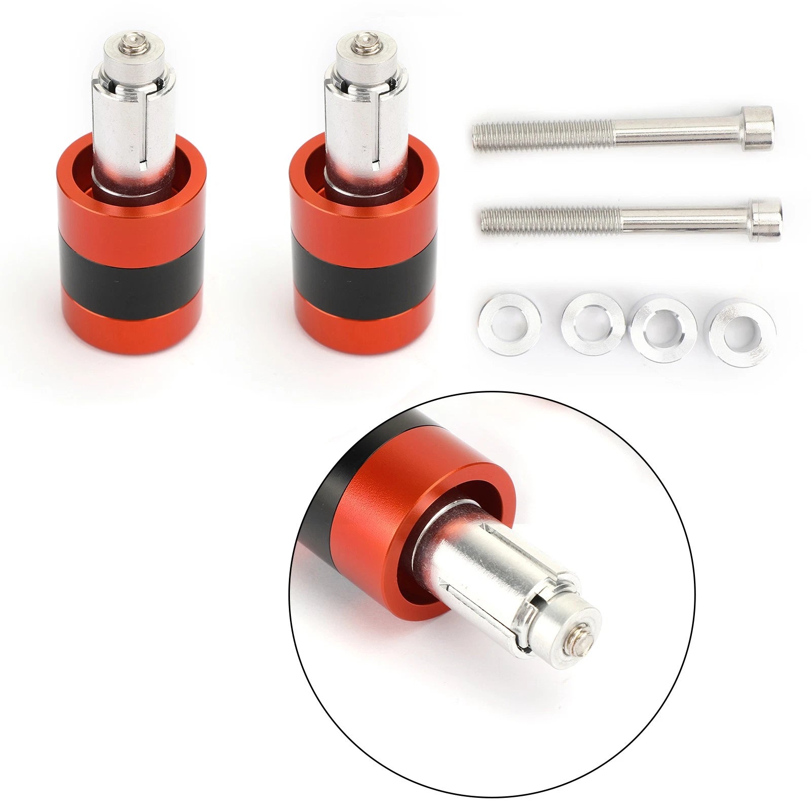Anti Vibration Handle Bar End Cap for Motorcycle (7/8" 22mm, M6/M8)