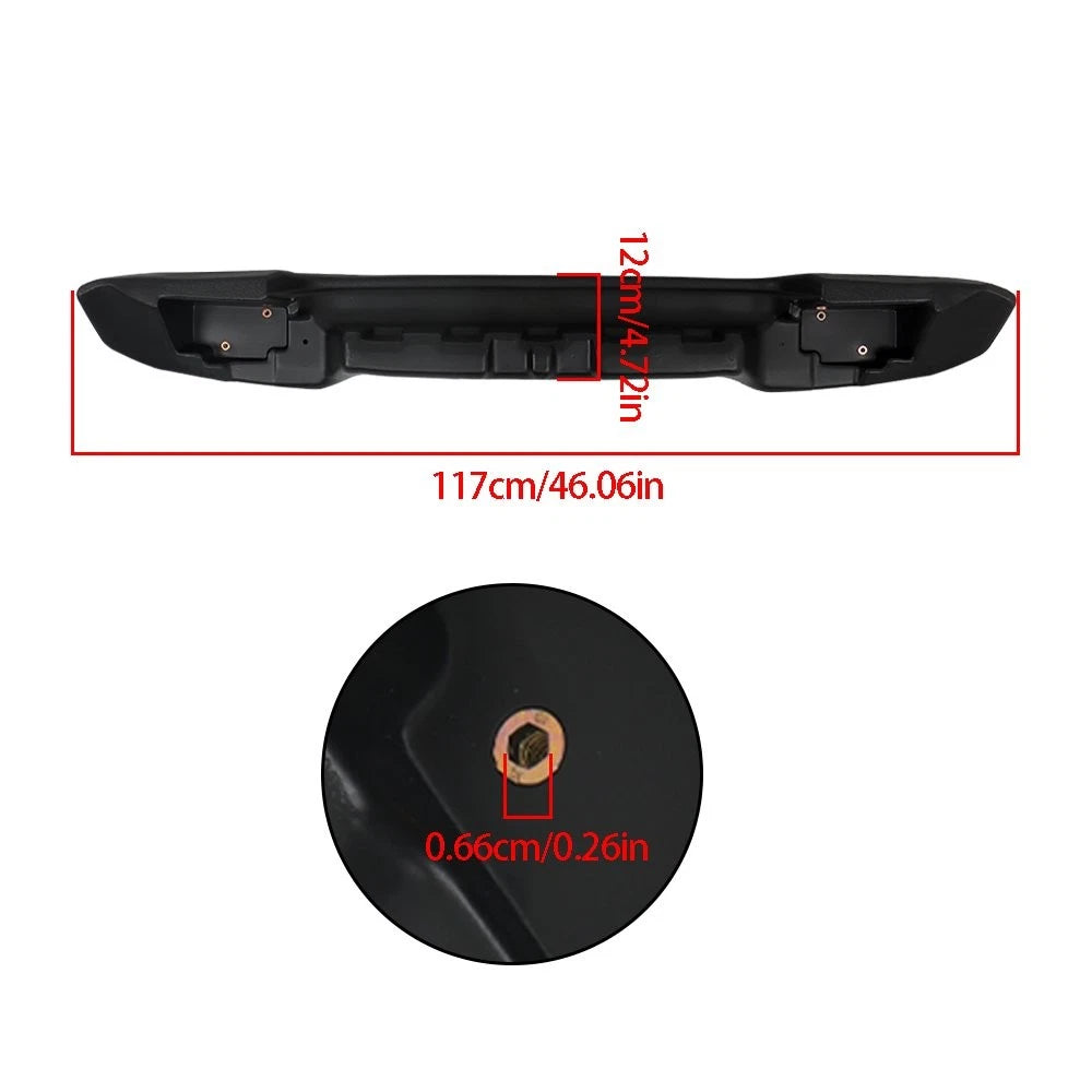 Black Rear Bumper for Yamaha G29 Drive & Drive2 (2007â2016)