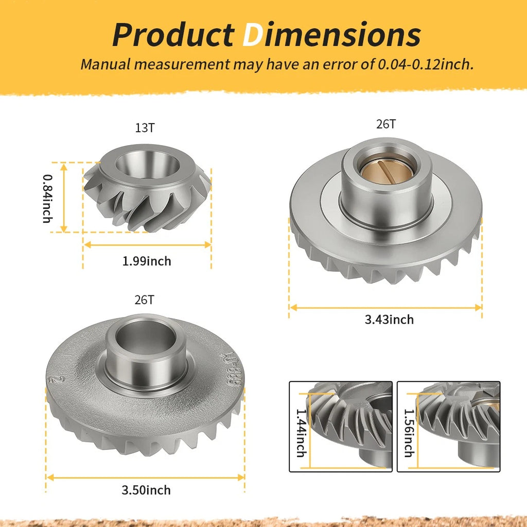Gear Set for Yamaha 2-Stroke Outboard 85HP (688-45560-00, 688-45571-00, 688-45551-O0)