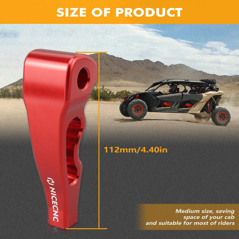 Aluminum Gear Shifter Shift Knob Handle Grip for Can-Am Maverick X3 (2017–2021)