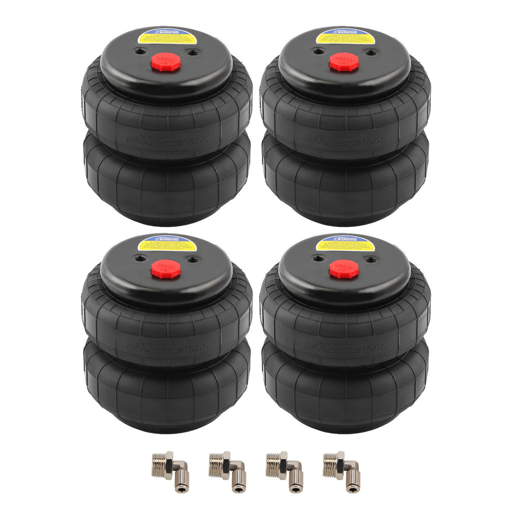 Set of 4 Air Suspension Spring Bags for Heavy Duty Trucks (2500lb)