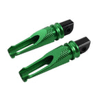 Green Foot Pegs Rear Passenger Footrests for Yamaha YZF R1 R6