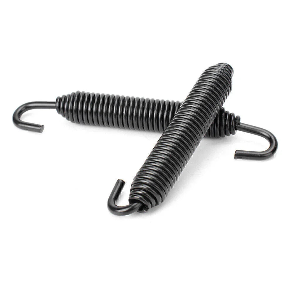 Black Universal Long Outlaw Racing Stainless Header Exhaust Springs 83mm