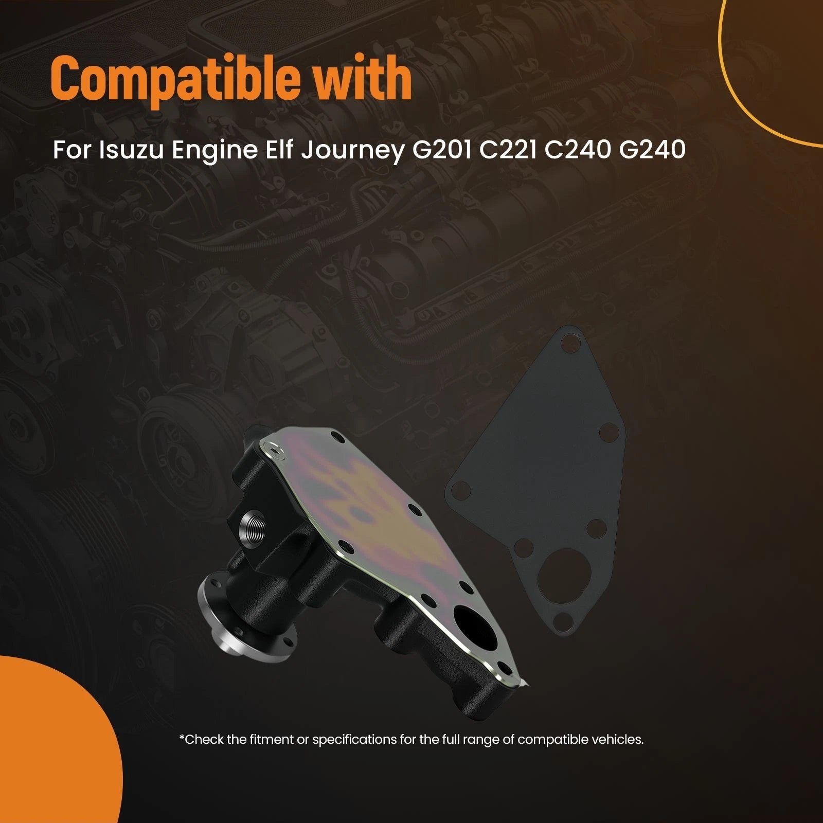 Water Pump for Isuzu Elf Journey (G201, C221, C240, G240)