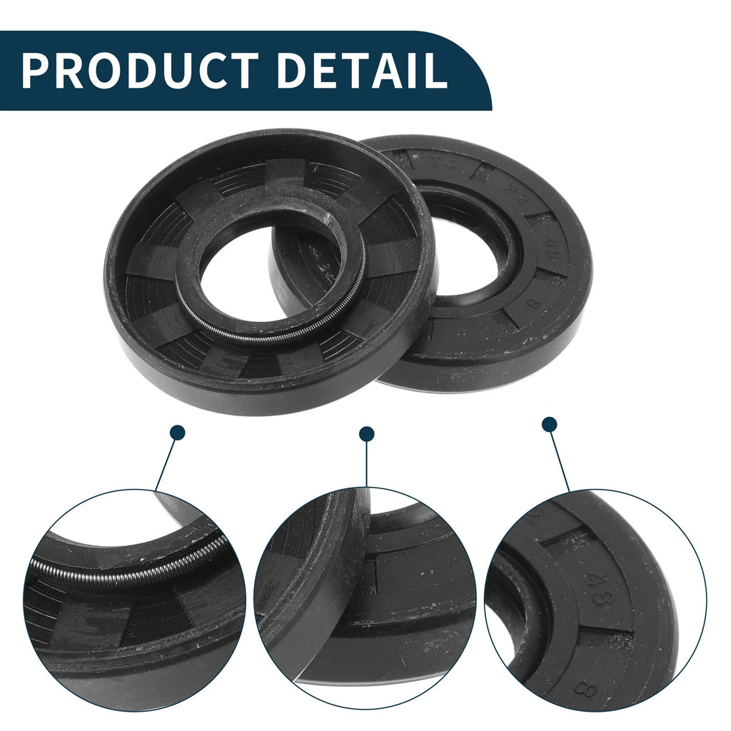 Set of 5 Oil Seal Rotary Shaft Seal NBR Rubber 22x48x8mm
