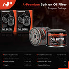 2X Engine Oil Filter for Silverado 2500 HD, 3500 (2001-2006)