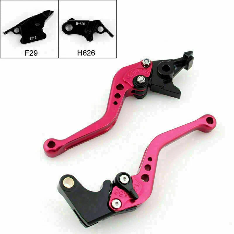 Short Brake Clutch Levers for Honda CBR929RR (2000–2001) Red T9