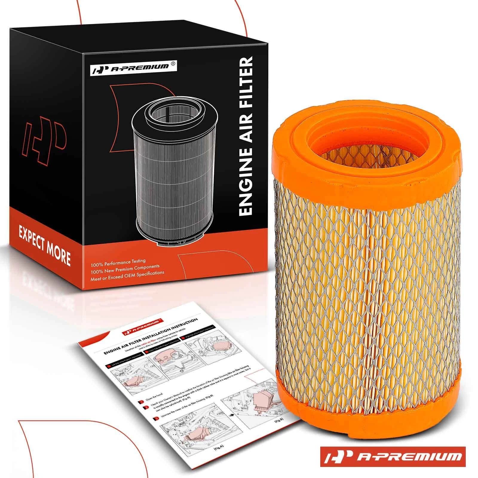 Engine Air Filter for Chevrolet HHR (2008–2010) Turbocharged L4 2.0L