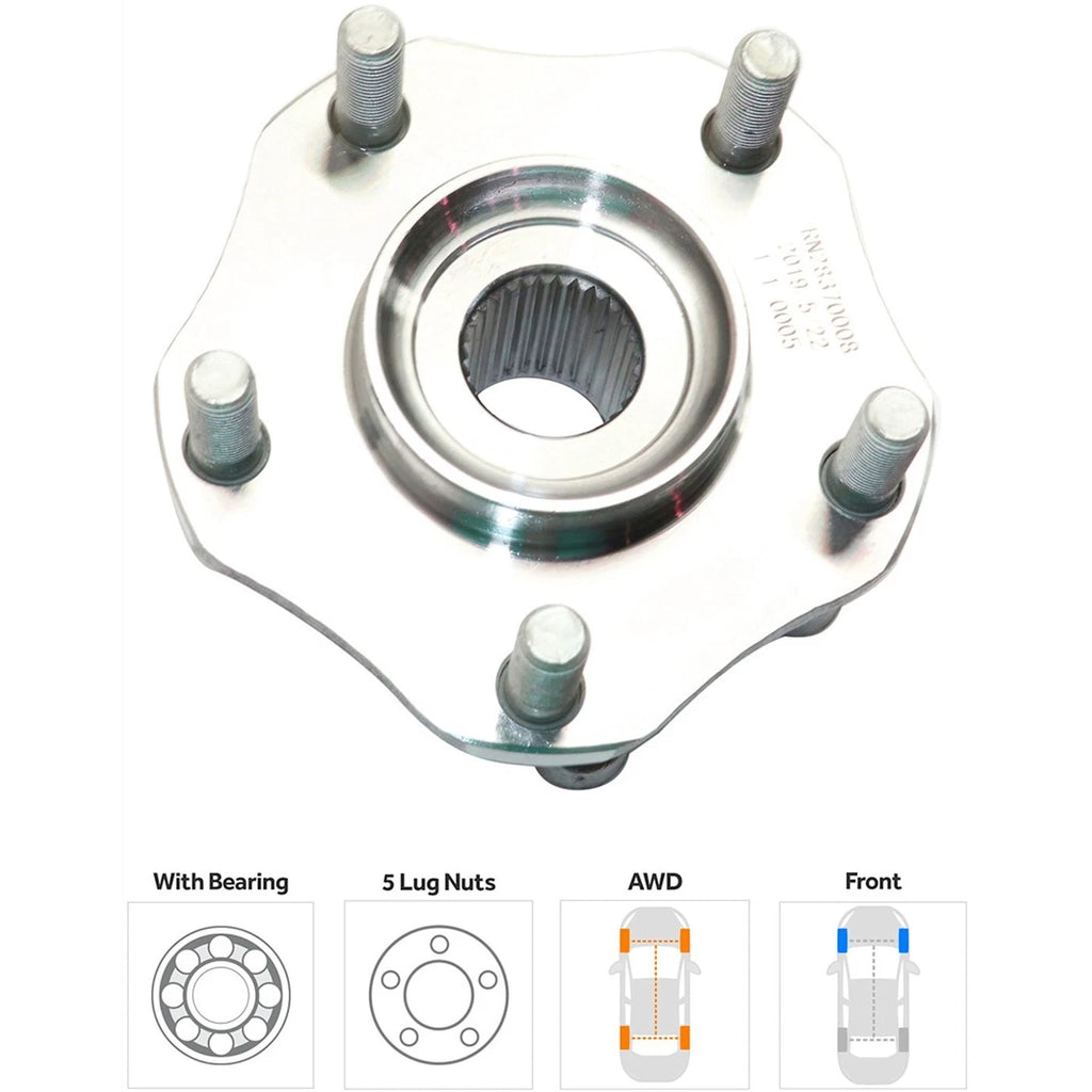 2X Wheel Hubs for Nissan Rogue Sport