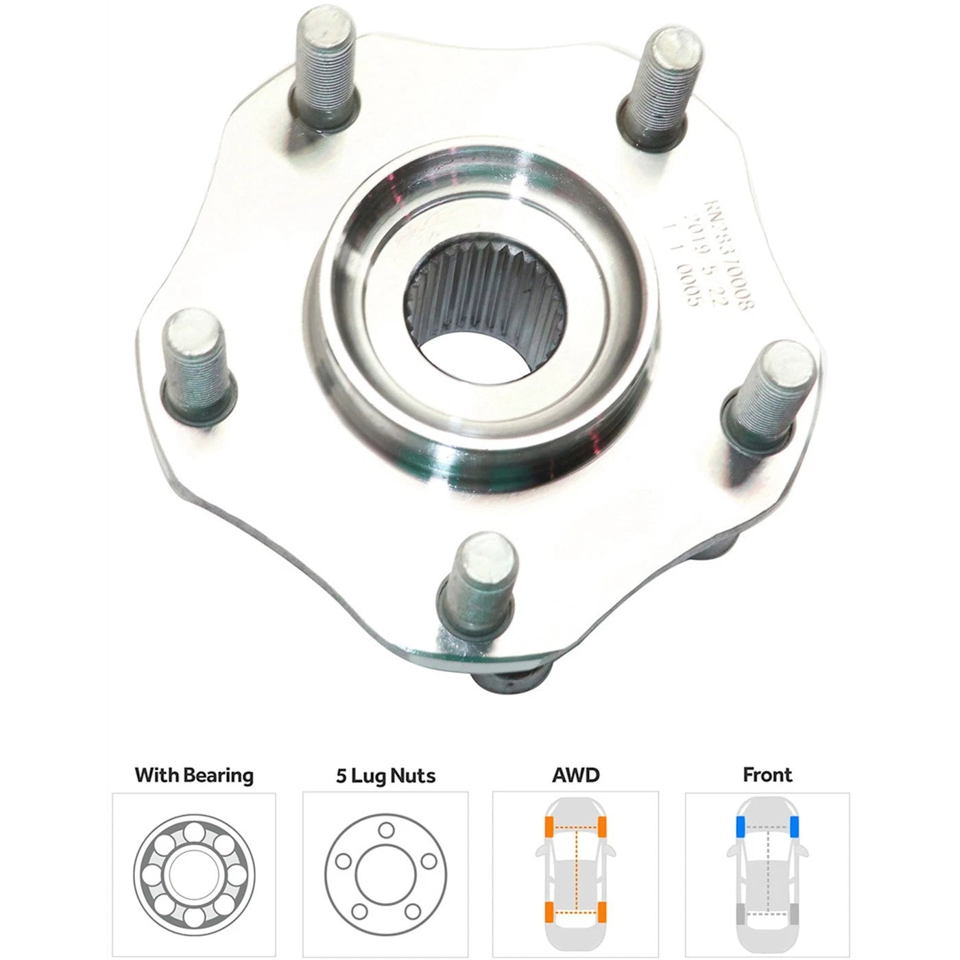 2X Wheel Hubs for Nissan Rogue Sport