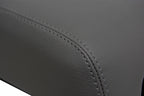 Leather Console Lid Armrest Cover for Mitsubishi Montero (2001–2006) Gray