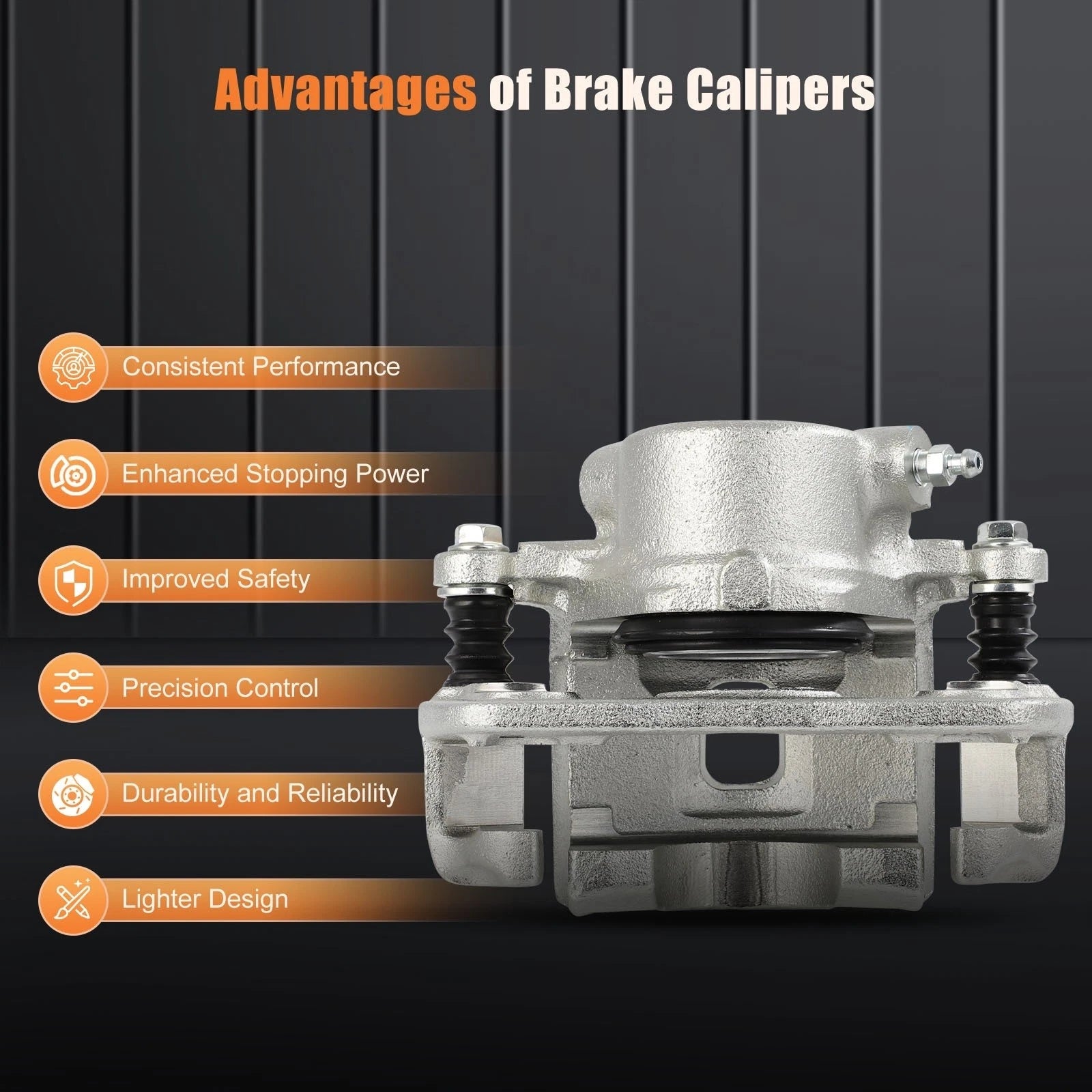 Front Pair Brake Calipers with Bracket for Geo Tracker (1996-1997)