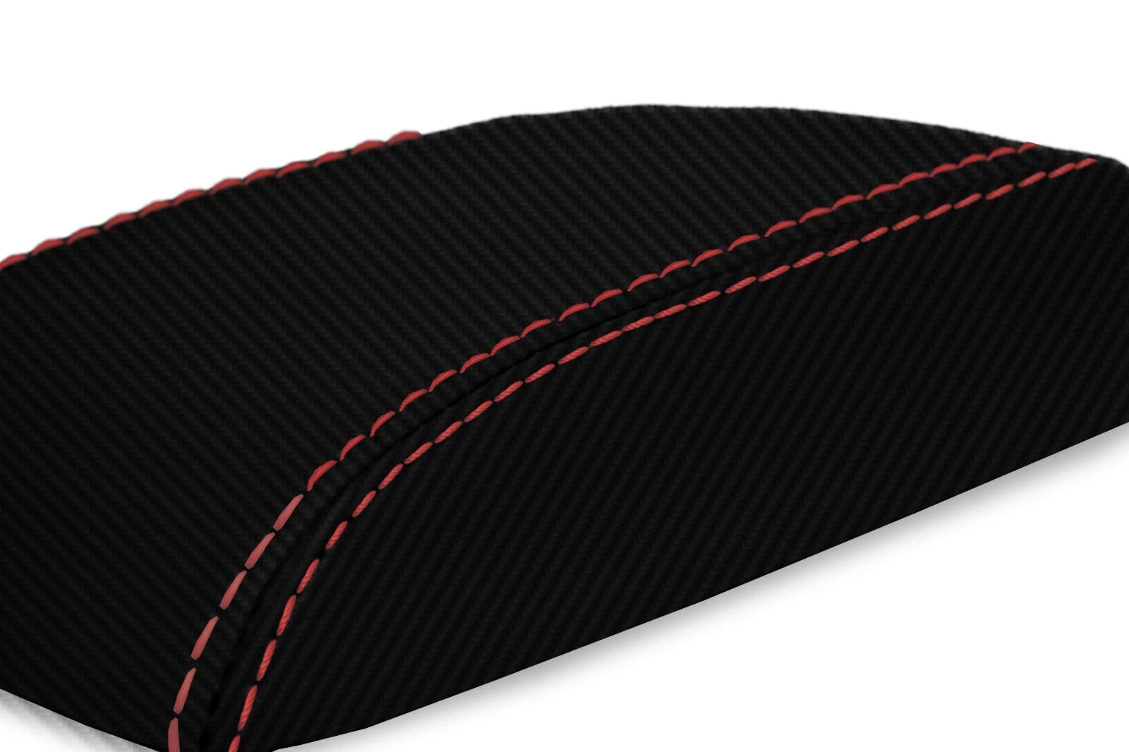 Console Lid Armrest Cover for Scion TC (2005–2010) Red Stitch PVC Carbon