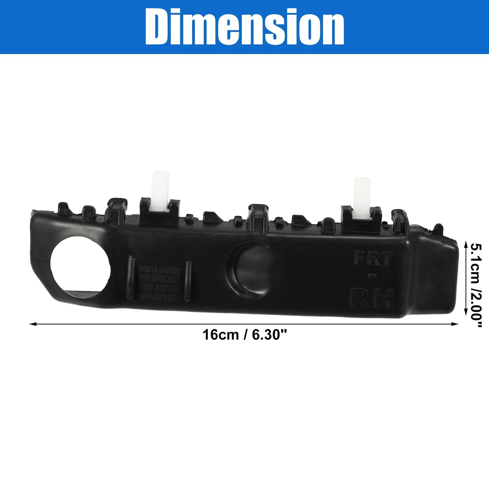 1 Pair Front Bumper Mounting Support Bracket for Kia Forte (2010–2018)
