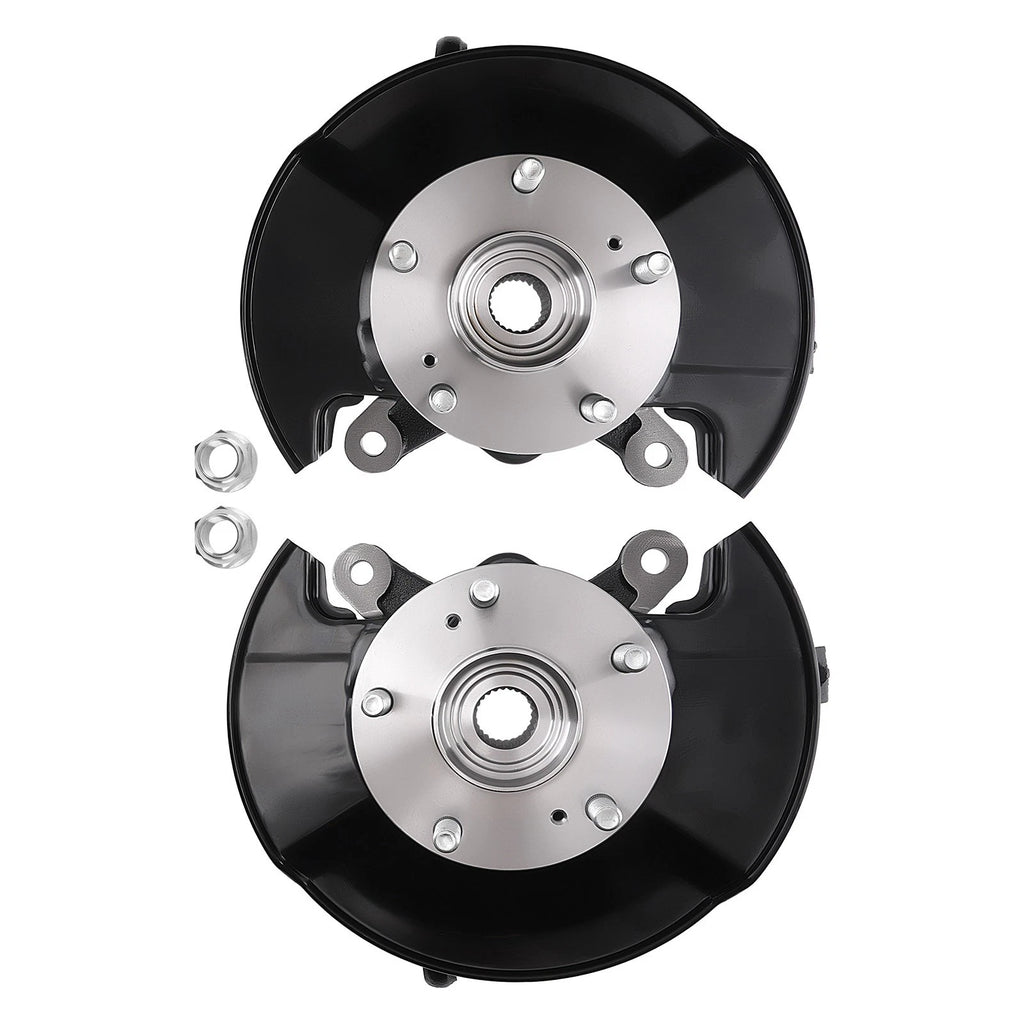 2X Front Steering Knuckle & Wheel Hub Bearing for Honda Civic (2006–2011) 698-450