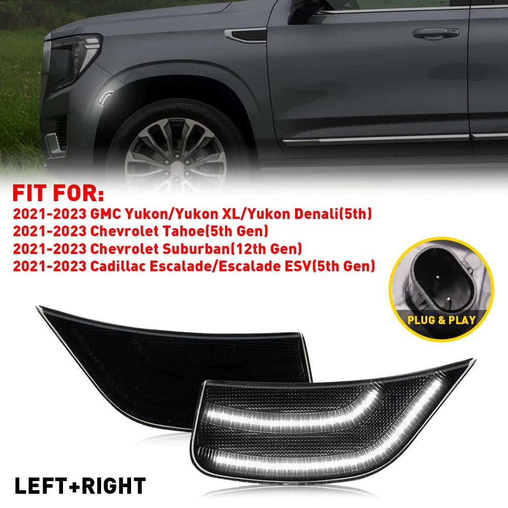 Front Side Marker Light for Cadillac Escalade, Suburban, Chevy, GMC Yukon (2021–2023)