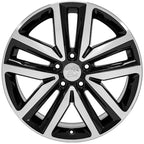 18 Inch Machined Black Wheel Replacement for Volkswagen EOS (2007–2023)