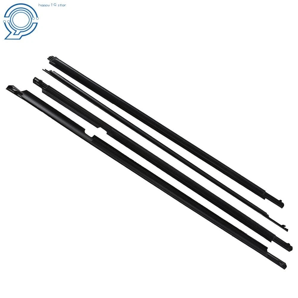 Set of 4 Door Weatherstrip Window Moulding Trim Seals for Toyota Corolla (2011)