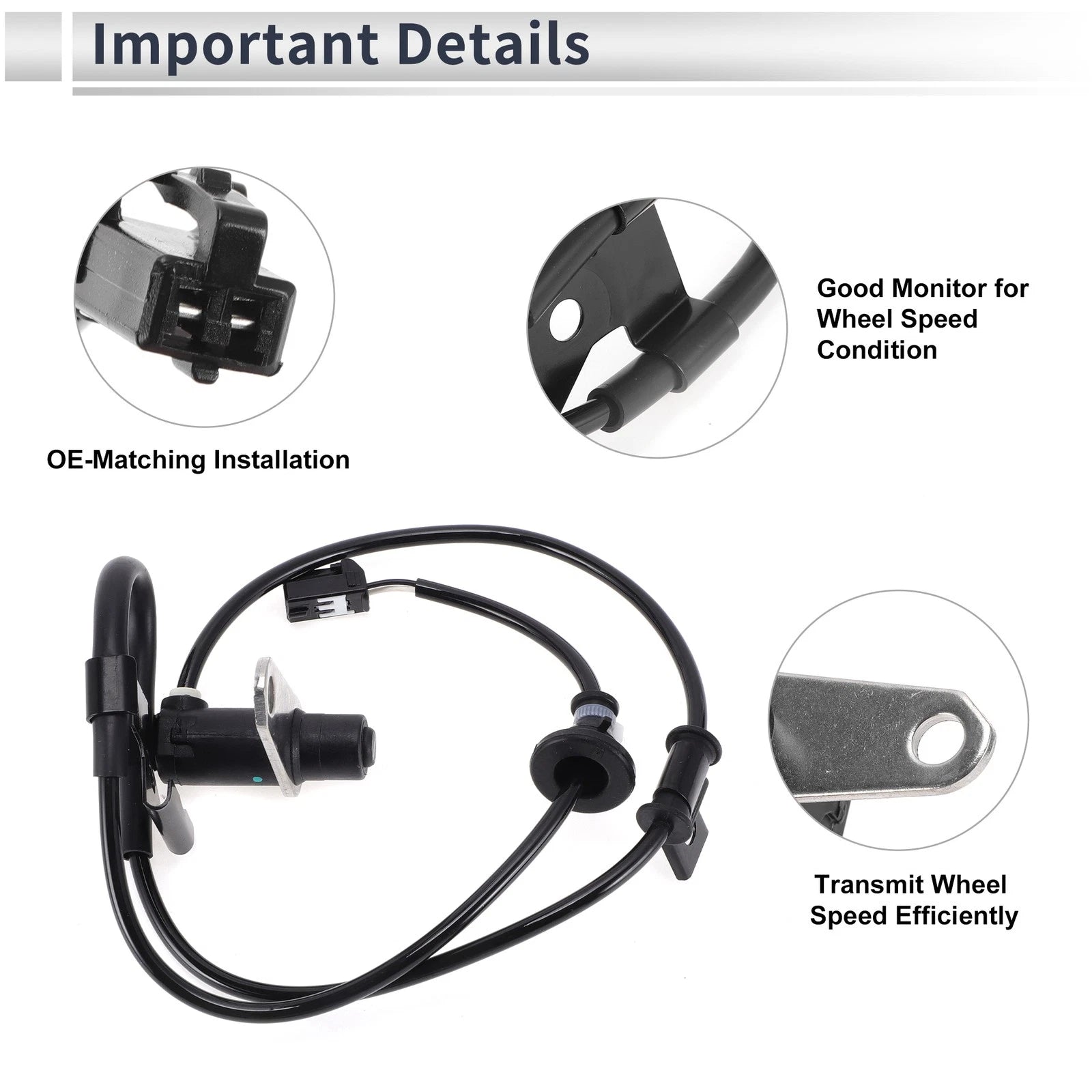 ABS Wheel Speed Sensor No. 8954648020 for Toyota Highlander (2001–2003)