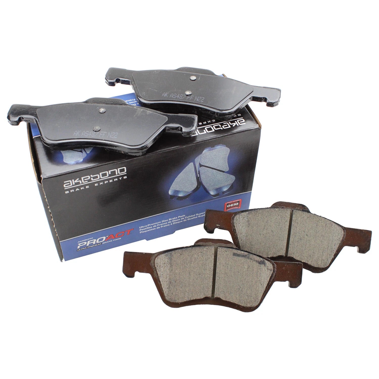 Front Disc Brake Pads for Ford Escape, Mazda Tribute, Mercury Mariner (Akebono)