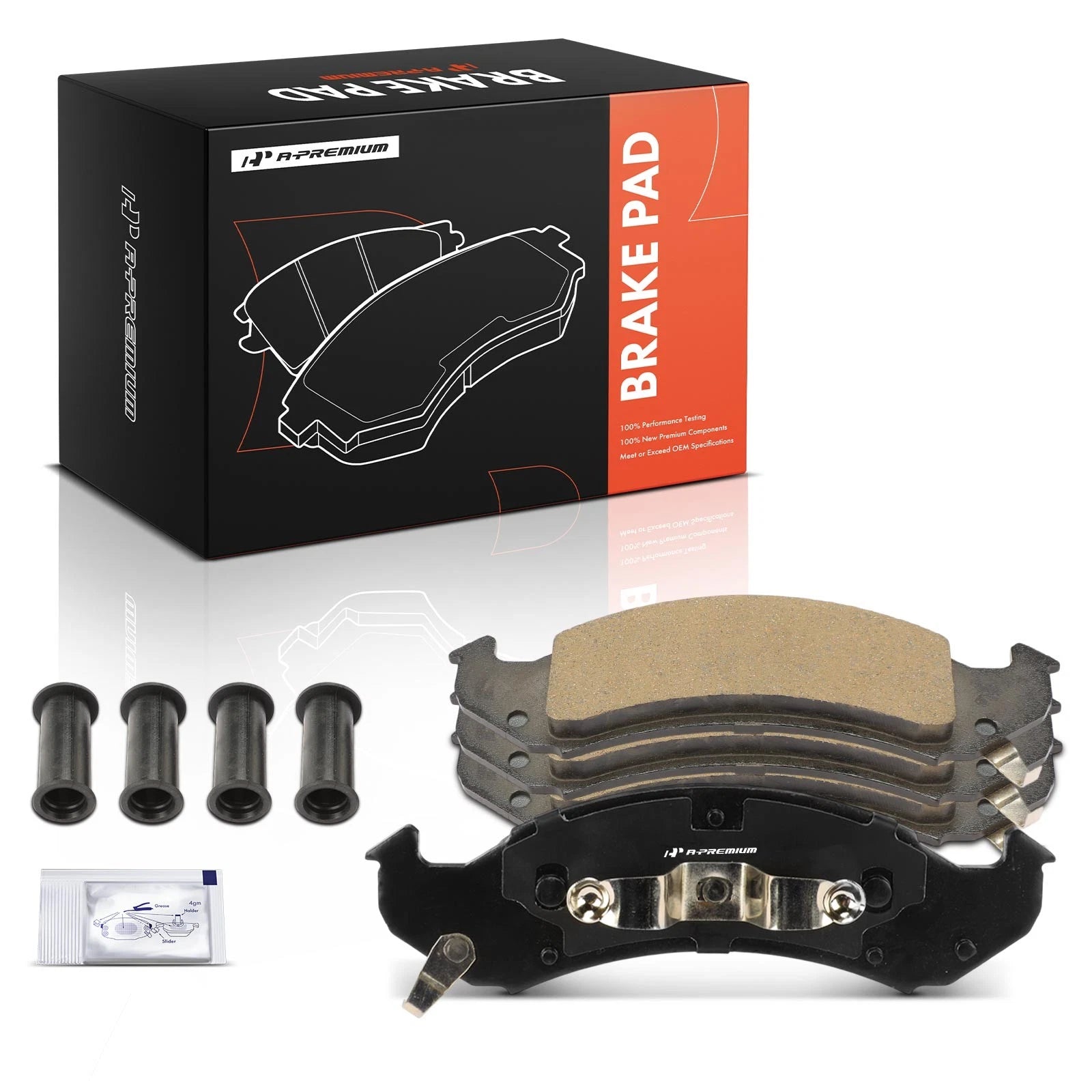 Set of 4 Front Ceramic Brake Pads for Chevrolet Camaro (1994–1997)