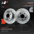 Front Drilled Brake Rotors for Jeep Grand Cherokee Wrangler (1993–1998)