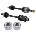 Front CV Joint Axle Shafts +Wheel Bearing For Honda CR-V 1997-2001