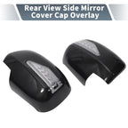Pair Rearview Mirror Cover Overlay Black Carbon Fiber for Lexus RX330 RX350 (2003)