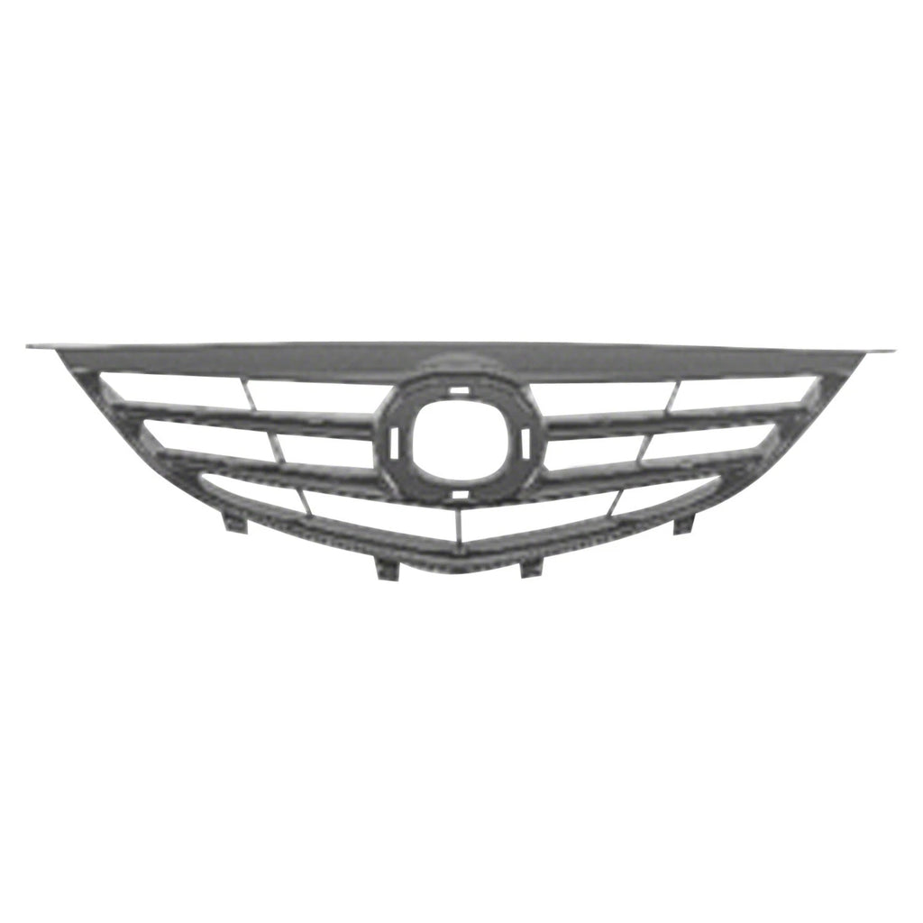 Replacement Black Ready to Paint Plastic Front Grille w/o Emblem
