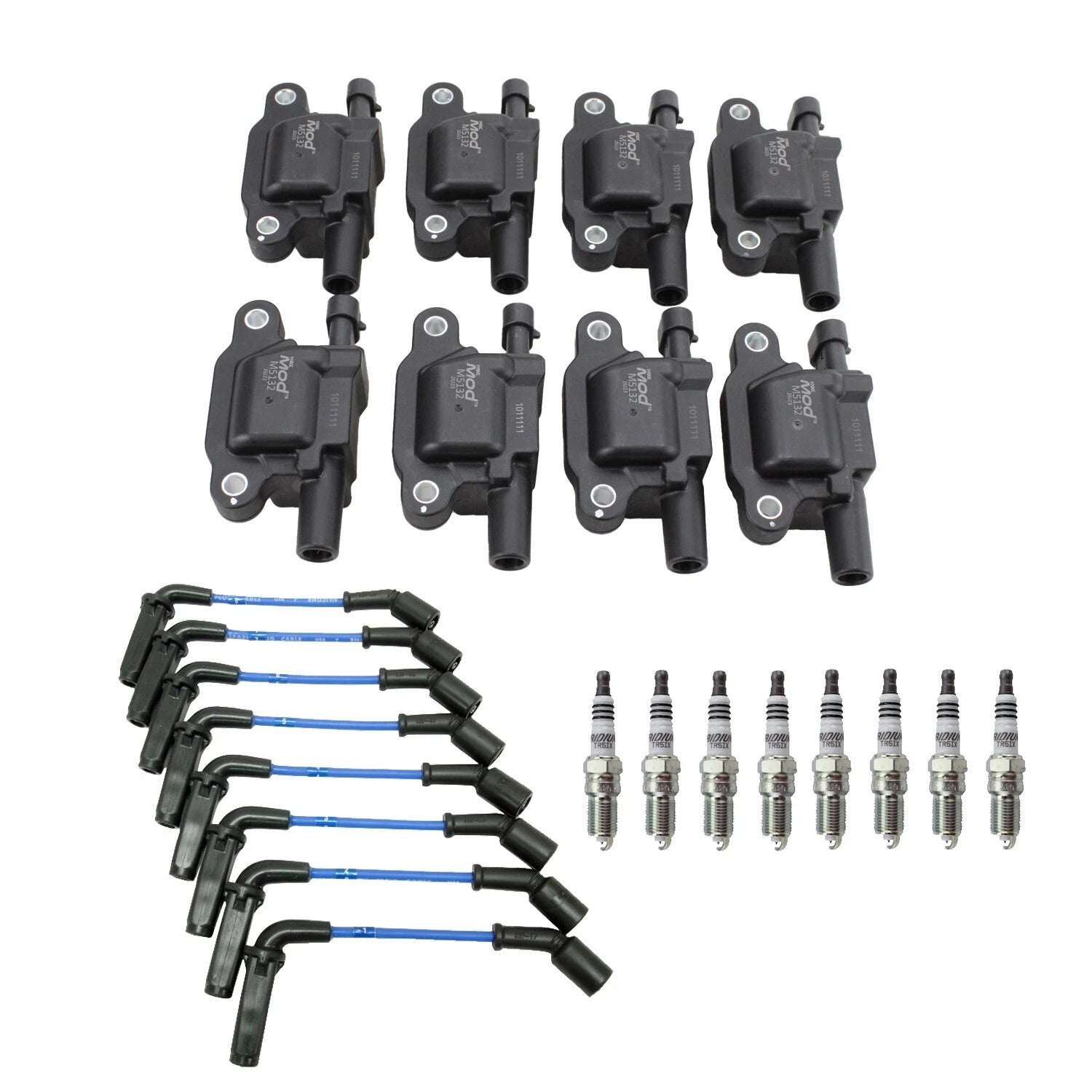 Set of 8 NGK Iridium Spark Plugs for Ascender Corvette H2 V8