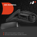 2X Power Folding Mirrors Smooth Black for Honda Accord (2003-2007)