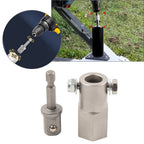 Trailer Jack Crank Handle Cordless Drill Adapter with 1/2 Inch Socket Bit