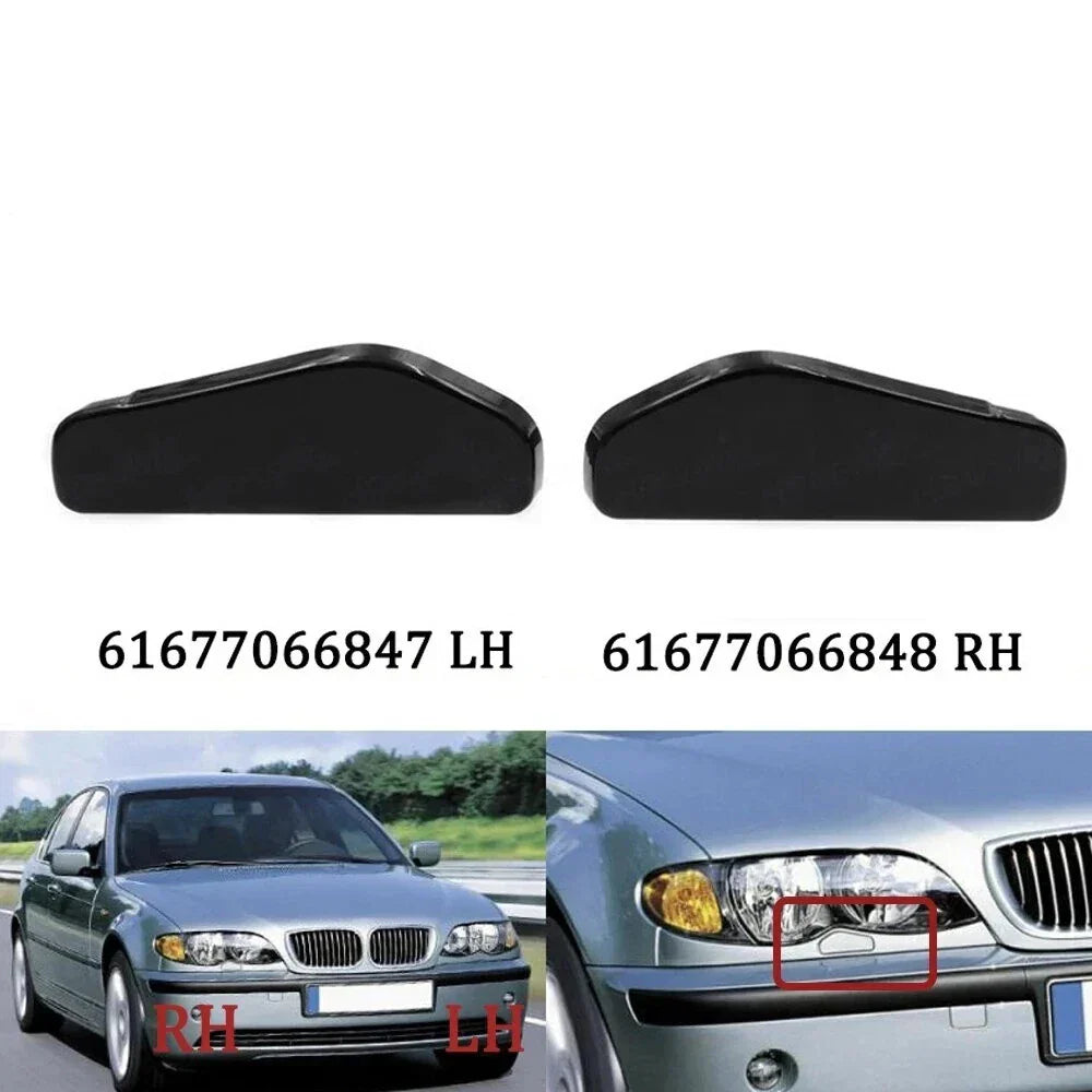 Headlight Washer Spray Nozzle Cover for BMW E46 Sedan/Wagon 316 318 320 323 325
