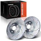 Front Drilled Rotors for Toyota Corolla Matrix Pontiac Scion (2009–2019)
