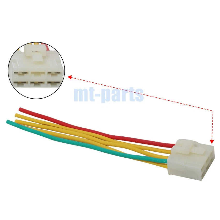 Rectifier Regulator Connector Plug for Yamaha YP180 (2003–2006) / YP250 (1996–2001)