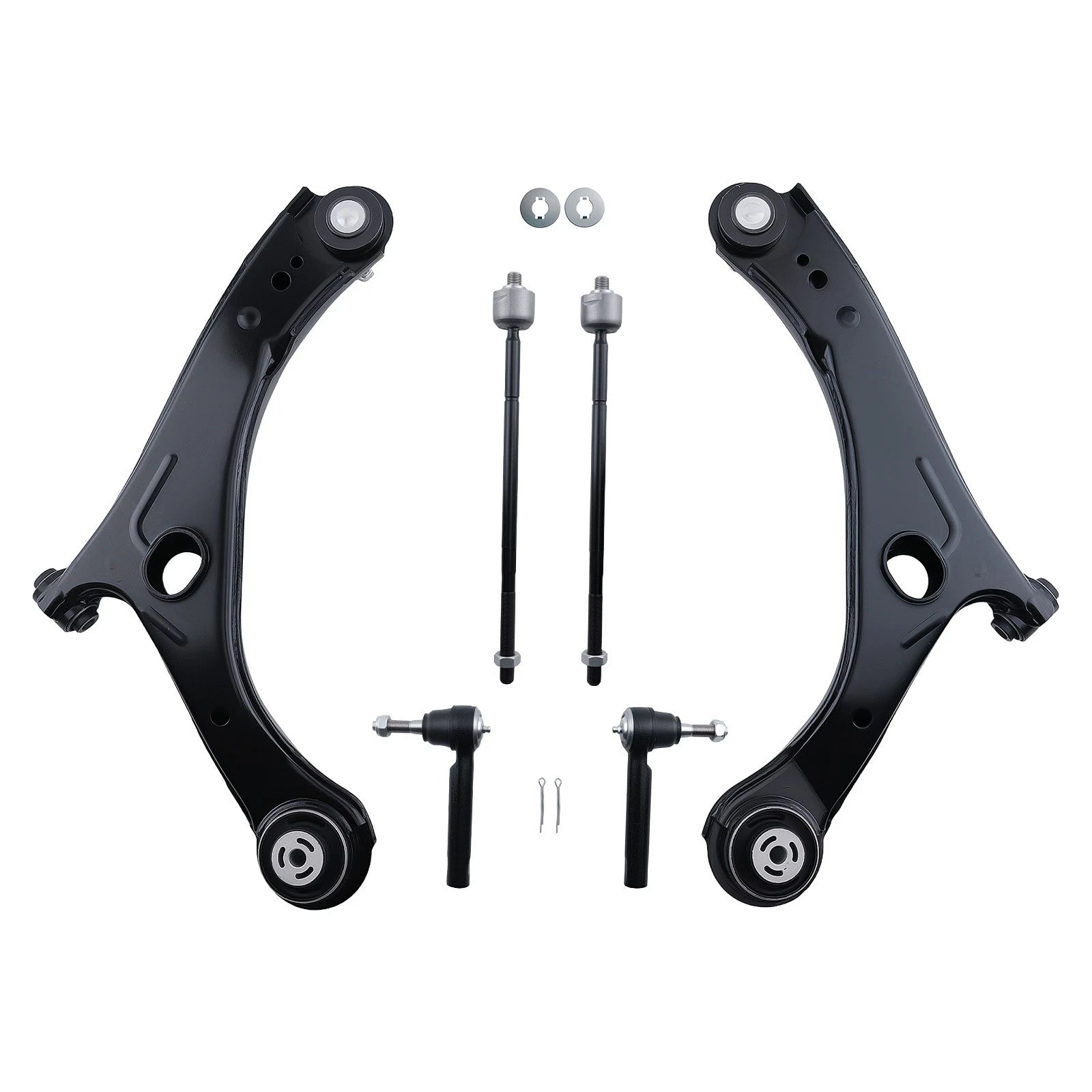 6x Front Lower Control Arms Tie Rods Kit for Chrysler Town & Country (2008–2010)