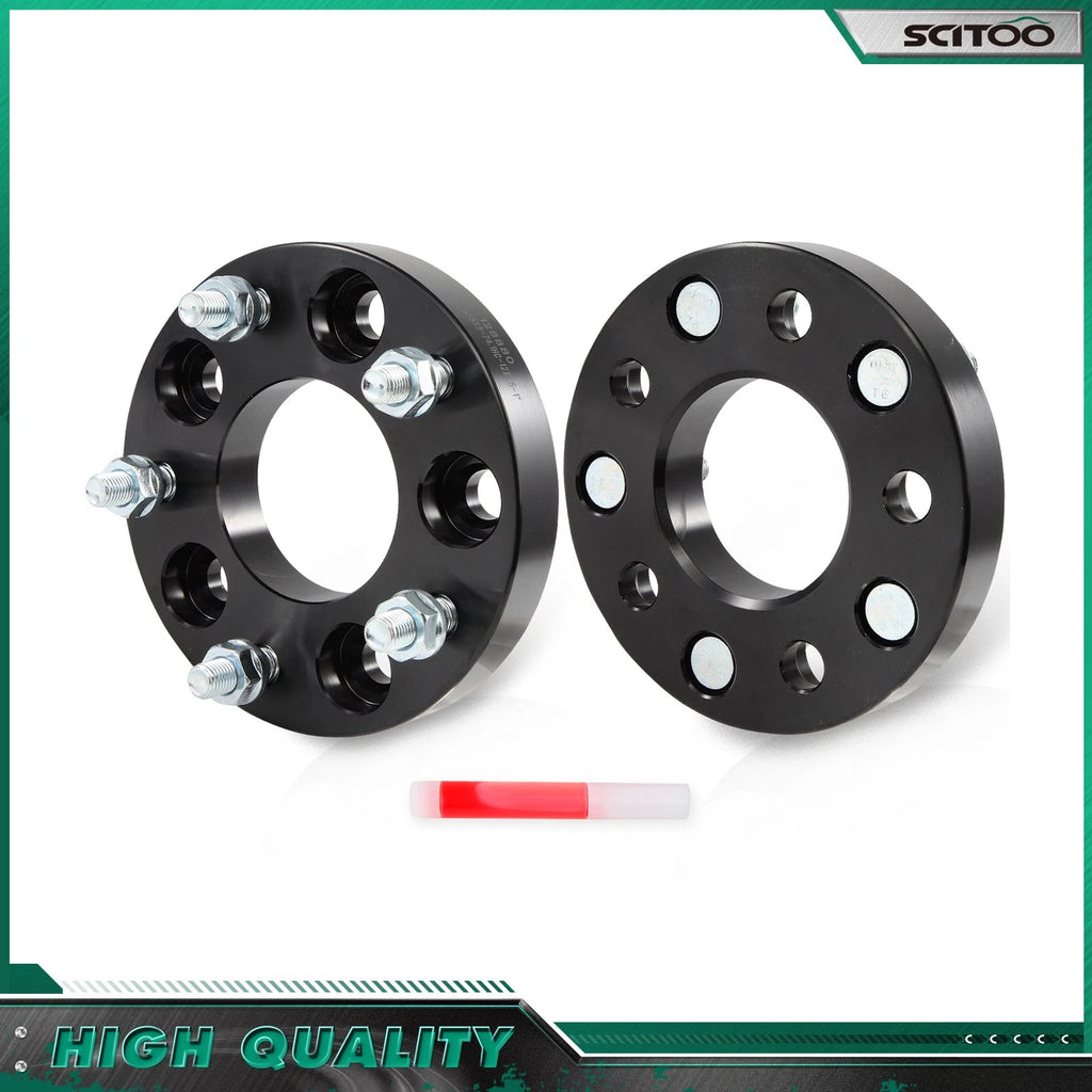 2X 1" Wheel Adapters 5X4.75 to 5X5 M12X1.5 74.1mm for Chevrolet S10 (1982–2004)