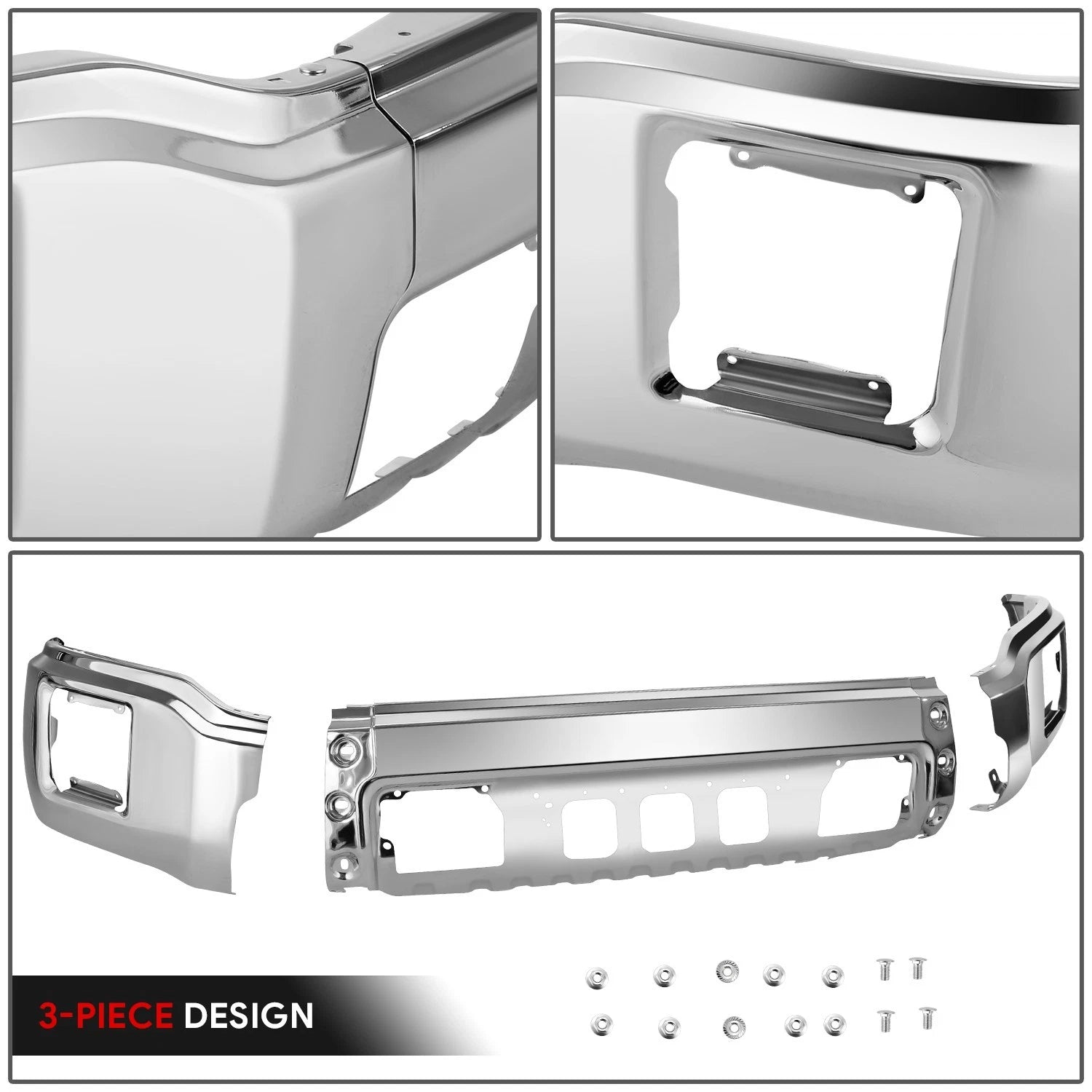 Chrome Front Bumper Face Bar for GMC Sierra 1500 (2014–2015)