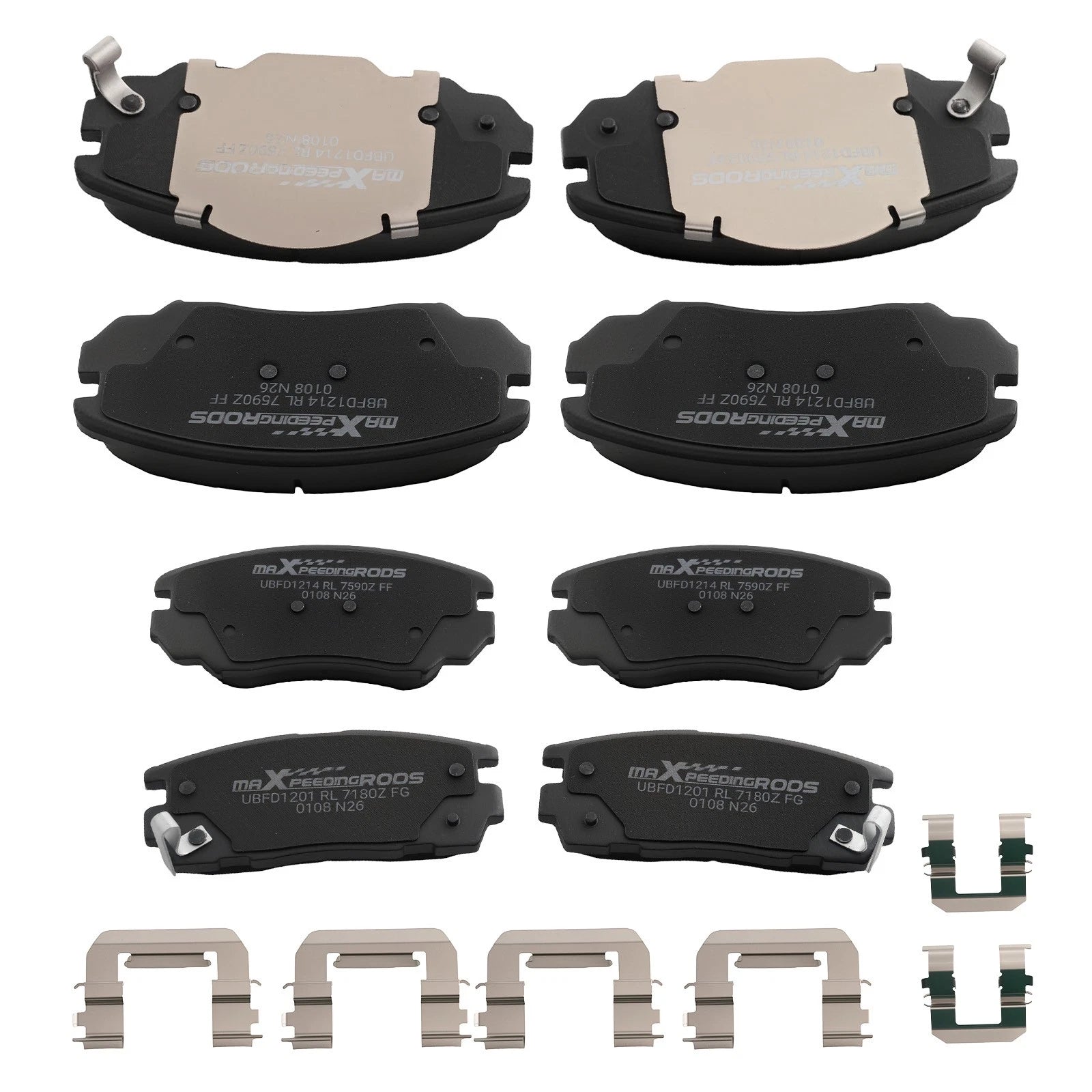 8pcs Ceramic Brake Pads Set for Chevy Equinox GMC Terrain (2010–2017)