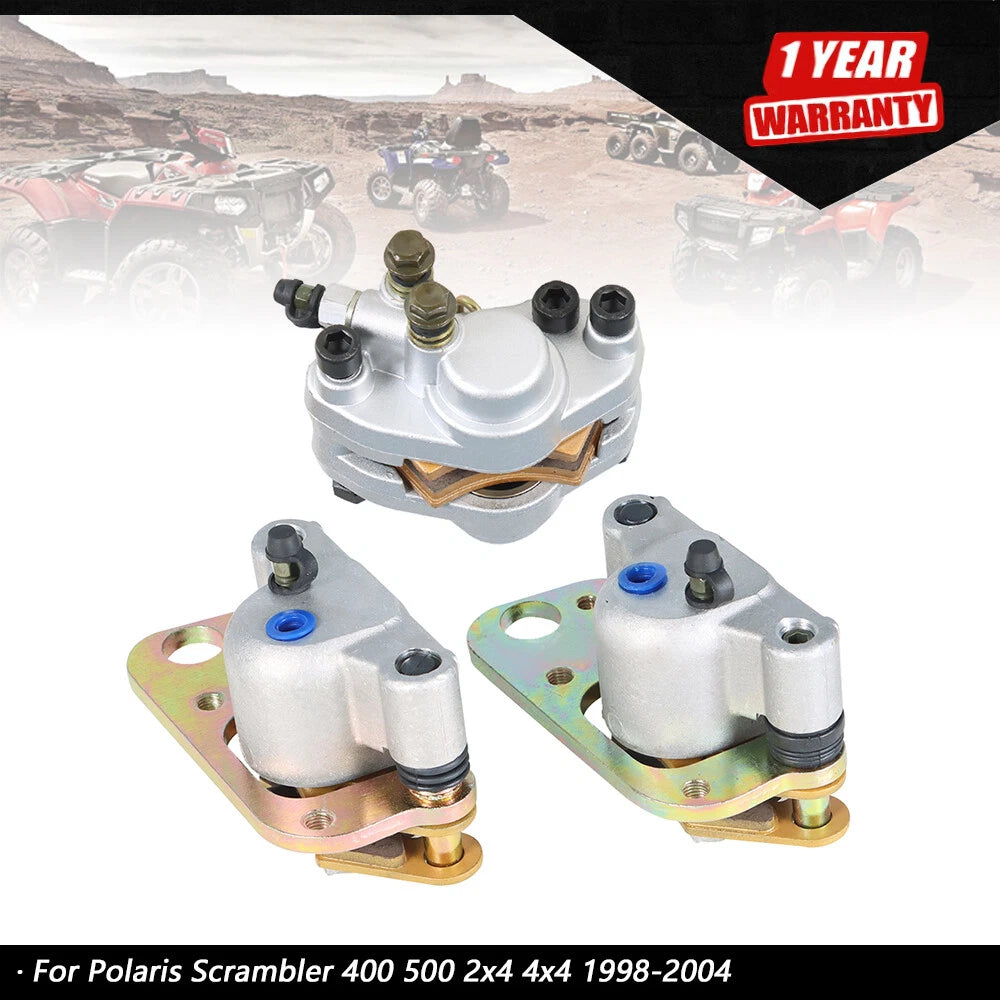 Front Rear Brake Calipers for Polaris Scrambler 400 500 (1998–2004)